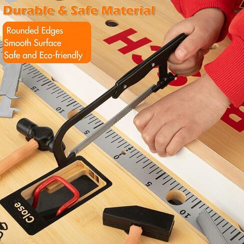 28 Pcs Kids Toy Tool Set Construction Party Supplies Plastic Pretend Play Accessory for Boys with Screwdrivers Pliers Axes Saws in Kuwait