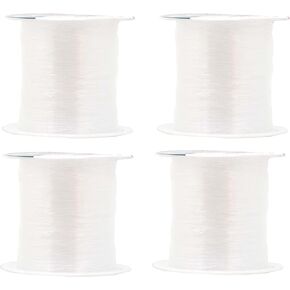 Mandala Crafts Nylon Invisible Thread for Sewing Quilting - Fishing Line Monofilament Transparent Thread for Wigs Beading - Clear String for Hanging Decorations