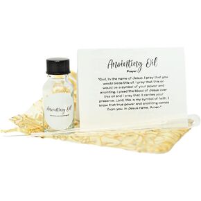 15ml Glass Bottle (black cap) with 3ml Plastic Transfer Pipette, DIY Refillable Holy Anointing Oil Travel Kit with Prayer and Instructions Included in Saudi Arabia