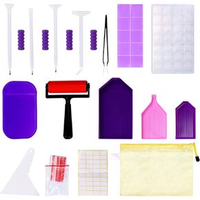 إكسسوارات الرسم الماسي من لاديشان مع أسطوانة وإكسسوارات وأدوات فنية ماسية مع صواني وأقلام وصندوق تخزين لأطقم الرسم الماسي in Kuwait