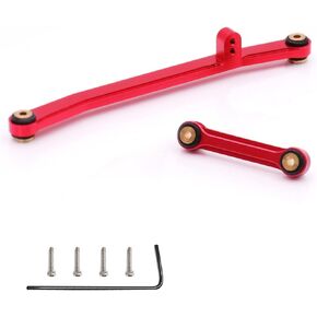 Aluminum Steering Links for Axial SCX24 C10 AXI00001 AXI90081 (Red)