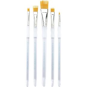 Aqualon Royal & Langnickel Wisp Flat Artist Brush Set, 5-Piece