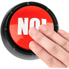 NO Button Desktop Sound Toy Great for All Ages Fun Stress Reliever, Party Games Tools Holiday Supplies Board Games Toy Gift