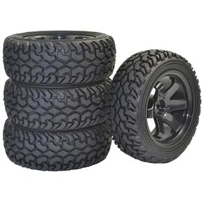 4 قطع من LAFEINA إطارات مطاطية وحواف عجلات لسيارة Rally Rally Car Grain Car Rally Tamiya HSP HPI Kyosho in Kuwait