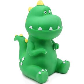 H&W Dinosaur Money Bank (Blue), Shatterproof Tyrannosaurus Rex Piggy Bank, First Coin Bank, Best Christmas Birthday for Kids Boys Girls Home Decoration (WK27-D2)