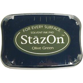 (أخضر زيتوني) - وسادة حبر المذيبات ستازون in Kuwait