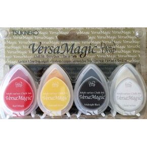 Tsukineko VersaMagic Dew Drop Inkpad of All Kinds, 4-Pack, Clowning A in Kuwait