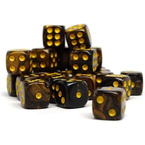 25 Count Pack of 12mm D6 Dice - Matching Collection of 6 Sided Dice with Pips (Pink Opal) in Kuwait