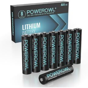 POWEROWL Lithium Batteries AAA High Capacity Long Lasting, 1.5V Triple A Battery for High-Tech Devices - 24 Pack Non-Rechargeable in Saudi Arabia