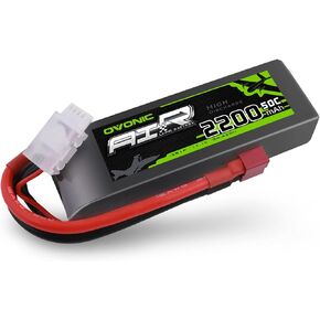 OVONIC 3S Lipo Battery 50C 2200mAh 11.1V Lipo Battery with Dean-Style T Connector for RC Airplane Helicopter Quadcopter RC Car Truck Boat