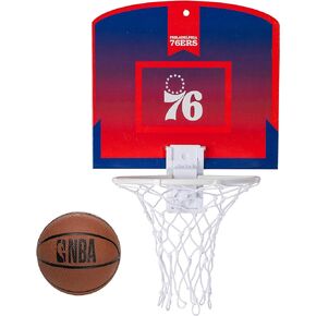 Franklin Sports NBA Mini Over the Door Basketball Hoop - Kids Indoor Mini Basketball Hoop with Basketball - NBA Fan Shop Mini Hoop for Bedroom + Office - Over the Door Mini Hoop Set