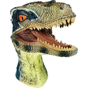 Gemini&Genius Dinosaur Toys Velociraptor Dinosaur Hand Puppets Role Play Gift Toy and Party Supplies for Kids