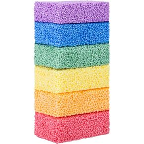 Funny Poop Floam Clay 6 Colors Modeling Foam Beads Play Kit for Kids Educational Magic Clay DIY Art Crafts Never Dries Out Preschool Toys Motor Skills
