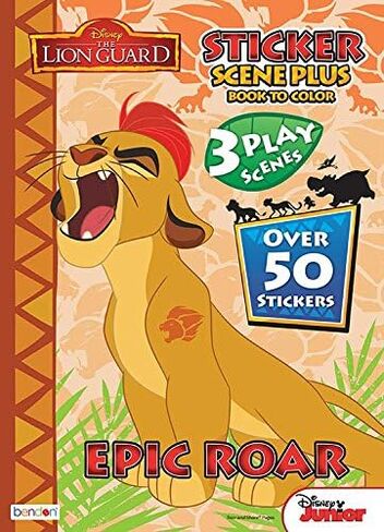 Disney Junior Lion Guard Coloring and Activity Book Set - Lion Guard and Lion King Sticker Scene Jumbo Coloring Book for Kids with Stickers (Party Supplies Pack) in Saudi Arabia