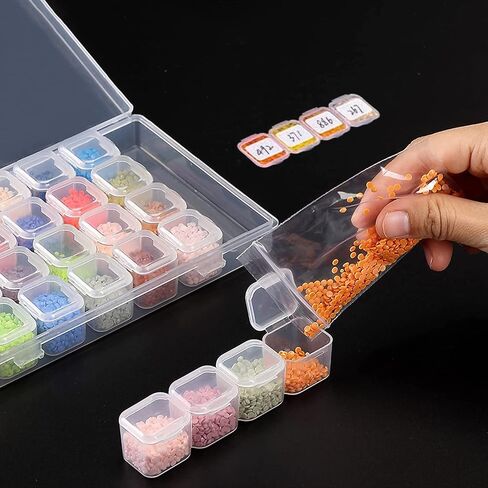 إكسسوارات الرسم الماسي من لاديشان مع أسطوانة وإكسسوارات وأدوات فنية ماسية مع صواني وأقلام وصندوق تخزين لأطقم الرسم الماسي in Kuwait