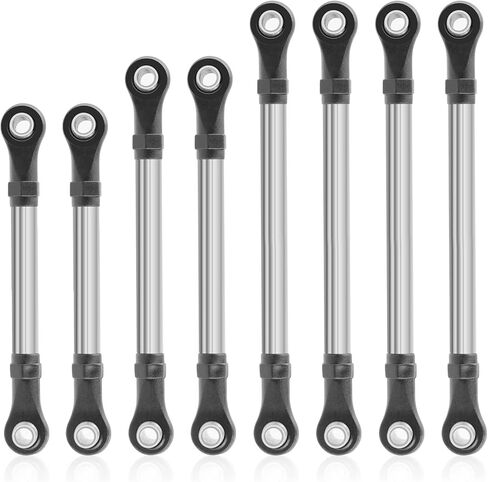 ZIWIJE Stainless Steel Suspension Links Set Chassis Links for Traxxas TRX4M 1/18 RC Crawler Car in Kuwait