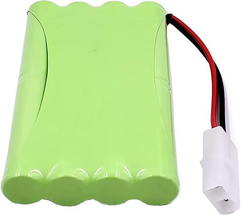 NEAFAZA 9.6V 2000mAH NiMH RC Car Flat 8-Cell AA قابلة لإعادة الشحن حزمة بطارية هواية بديلة وكابل شاحن USB مع موصل Tamiya القياسي لشاحنة RC Monster Truck وRC Battle Tank والمركبات in Kuwait