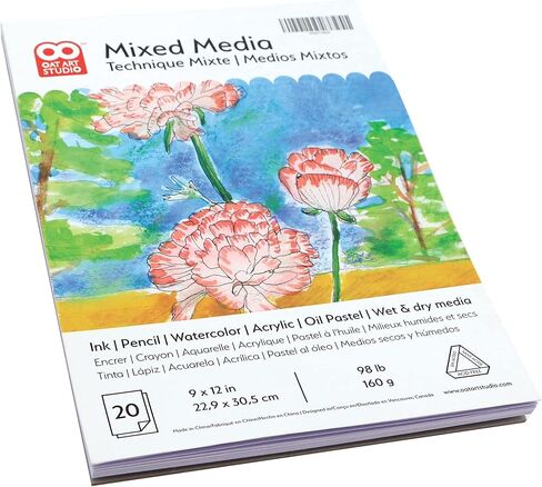 مجموعة طلاء للأطفال قابلة للغسل مكونة من 25 قطعة من OAT ART STUDIO مع دهانات قابلة للغسل، وفرش فنان وأنسجة، ولوحة ألوان، وملابس أطفال، ووسادة وسائط مختلطة، وقماش على شكل قلب in Kuwait