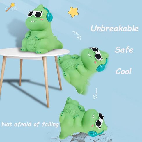 حصالة نقود بتصميم ديناصور، حصالة نقود مبتكرة بسعة كبيرة، حصالة بلاستيكية لطيفة مضادة للكسر للاطفال للاولاد والبنات، هدايا رائعة لعيد الميلاد والكريسماس وحفلات استقبال المولود وديكور المنزل in Kuwait