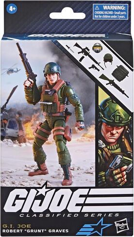 G.I. Joe Classified Series Robert Grunt Graves,Collectible Action Figure,87,6-Inch Action Figures for Boys & Girls,with 8 Accessories in Saudi Arabia