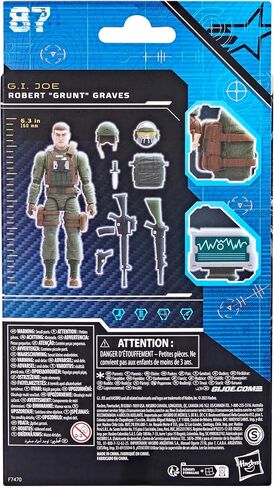 G.I. Joe Classified Series Robert Grunt Graves,Collectible Action Figure,87,6-Inch Action Figures for Boys & Girls,with 8 Accessories in Saudi Arabia