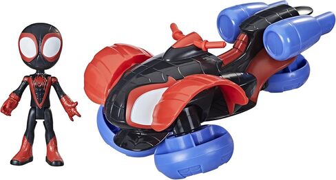 Spidey and His Amazing Friends Marvel Change 'N Go Web-Crawler and Spidey Action Figure, 2-in-1 Vehicle, 4-Inch , for Kids Ages 3 and Up in Kuwait