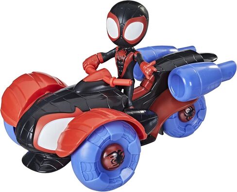 Spidey and His Amazing Friends Marvel Change 'N Go Web-Crawler and Spidey Action Figure, 2-in-1 Vehicle, 4-Inch , for Kids Ages 3 and Up in Kuwait