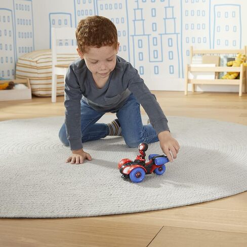 Spidey and His Amazing Friends Marvel Change 'N Go Web-Crawler and Spidey Action Figure, 2-in-1 Vehicle, 4-Inch , for Kids Ages 3 and Up in Kuwait