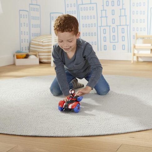 Spidey and His Amazing Friends Marvel Change 'N Go Web-Crawler and Spidey Action Figure, 2-in-1 Vehicle, 4-Inch , for Kids Ages 3 and Up in Kuwait