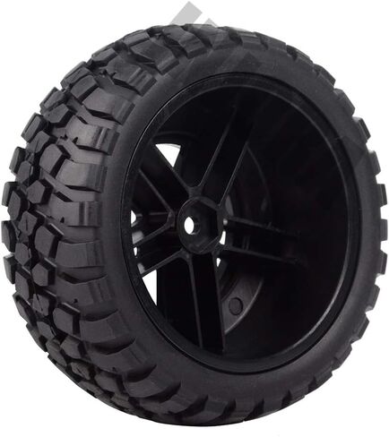 INJORA RC Wheel Set 4pcs RC Wheel Rim and RC Tires for 1:10 RC Short-Course Car SLASH VKAR 10SC (AX4006) in Saudi Arabia