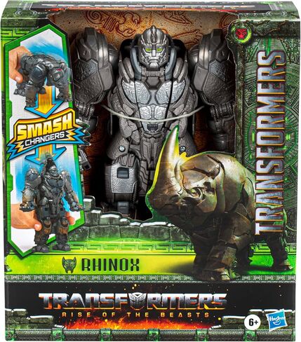 Transformers Toys Rise of The Beasts Movie, Smash Changer Rhinox Converting Action Figure for Ages 6 and up, 9-inch in Saudi Arabia