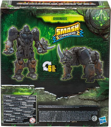 Transformers Toys Rise of The Beasts Movie, Smash Changer Rhinox Converting Action Figure for Ages 6 and up, 9-inch in Saudi Arabia