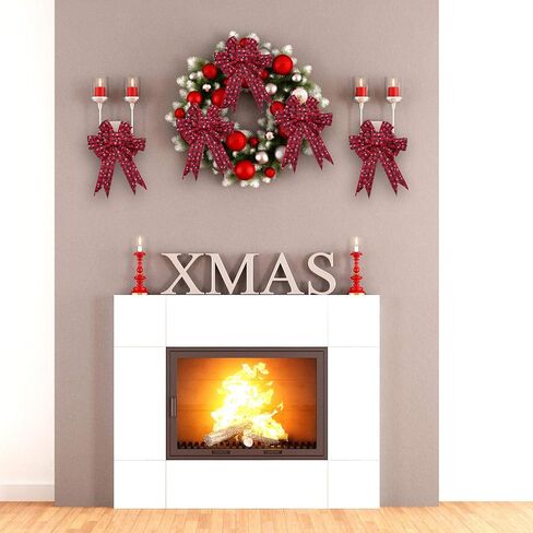 3 لفات عيد الميلاد ندفة الثلج الجاموس منقوشة الشريط السلكية حافة الشريط الأسود والأحمر منقوشة الخيش الشريط عيد الميلاد الاختيار الشريط الخيش لتغليف عيد الميلاد الديكور الحرف (6 ياردة × 2.5 بوصة) in Kuwait