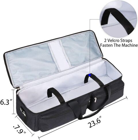 حقيبة حمل LLYWCM لجهاز Cricut Explore Air، حقيبة محمولة متوافقة مع صانع Cricut، Cameo 3 وCameo 4، حقيبة خفيفة الوزن لملحقات آلات القطع (رمادي) in Kuwait