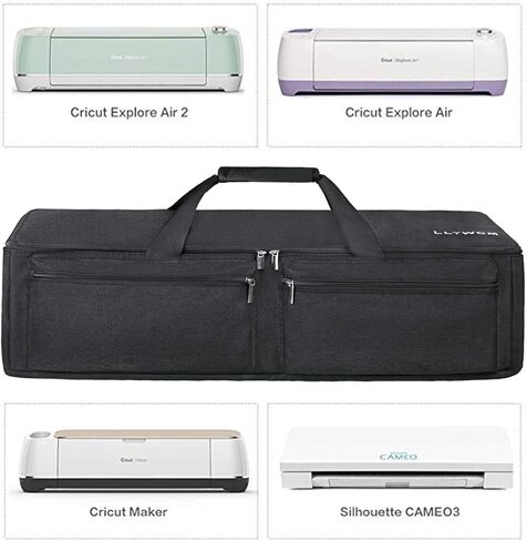 حقيبة حمل LLYWCM لجهاز Cricut Explore Air، حقيبة محمولة متوافقة مع صانع Cricut، Cameo 3 وCameo 4، حقيبة خفيفة الوزن لملحقات آلات القطع (رمادي) in Kuwait
