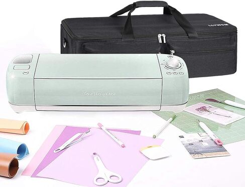 حقيبة حمل LLYWCM لجهاز Cricut Explore Air، حقيبة محمولة متوافقة مع صانع Cricut، Cameo 3 وCameo 4، حقيبة خفيفة الوزن لملحقات آلات القطع (رمادي) in Kuwait
