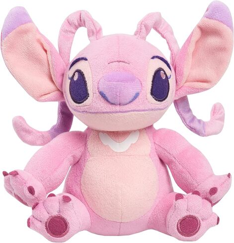Disney Lilo & Stitch 6-Inch Bean Plushie Angel, Stuffed Animal, Alien, Officially Licensed Kids Toys for Ages 2 Up by Just Play in Saudi Arabia