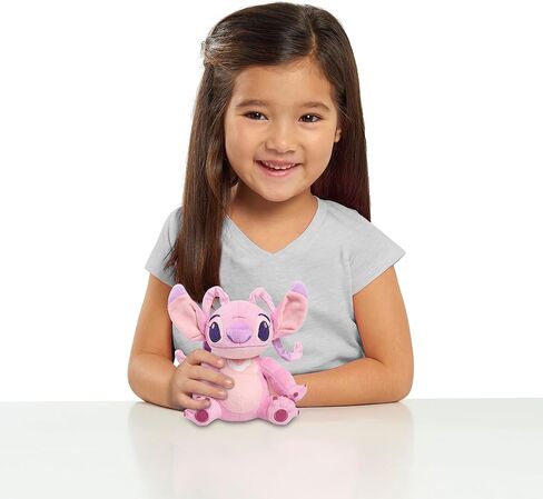Disney Lilo & Stitch 6-Inch Bean Plushie Angel, Stuffed Animal, Alien, Officially Licensed Kids Toys for Ages 2 Up by Just Play in Saudi Arabia