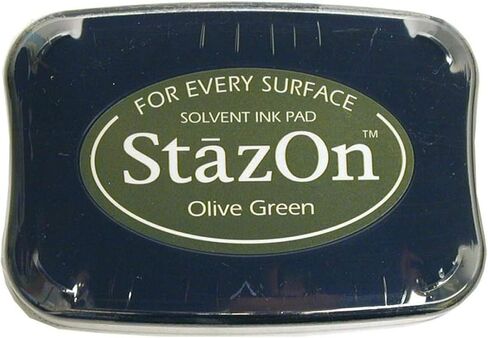 (أخضر زيتوني) - وسادة حبر المذيبات ستازون in Kuwait