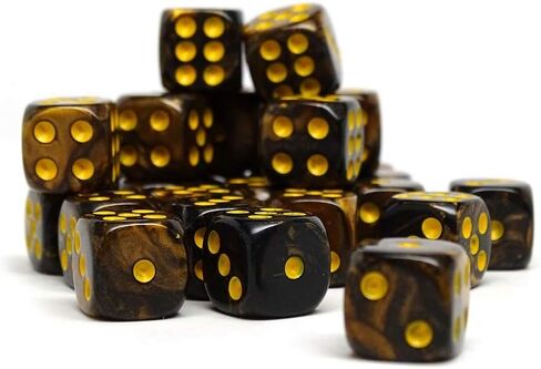 25 Count Pack of 12mm D6 Dice - Matching Collection of 6 Sided Dice with Pips (Pink Opal) in Kuwait