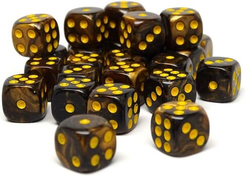 25 Count Pack of 12mm D6 Dice - Matching Collection of 6 Sided Dice with Pips (Pink Opal) in Kuwait