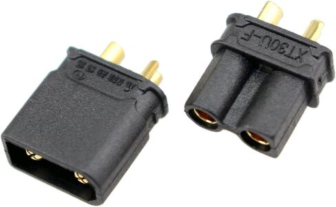 10 أزواج من سولو جوود موصلات الرصاص XT30 XT30-U ذكر أنثى مع انكماش للحرارة لبطارية الليبو RC (أسود) in Saudi Arabia