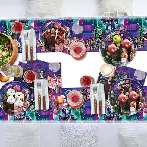 42Pcs Zombies 3 Party Supplies Birthday Theme Zombies Plates/Napkins/Banner/Tablecover cloth For Boys Party Favor Table Decoration in Kuwait