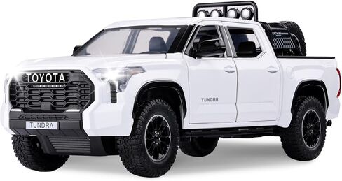 SASBSC Tundra Truck Toys for 3 4 5 6 7 Year Old Boys Off-Road Pickup Toy Trucks for Boys Age 3-5 Diecast Metal Trucks with Light and Sound Pull Back Toy Cars Birthday Gift for Kids Green in Kuwait