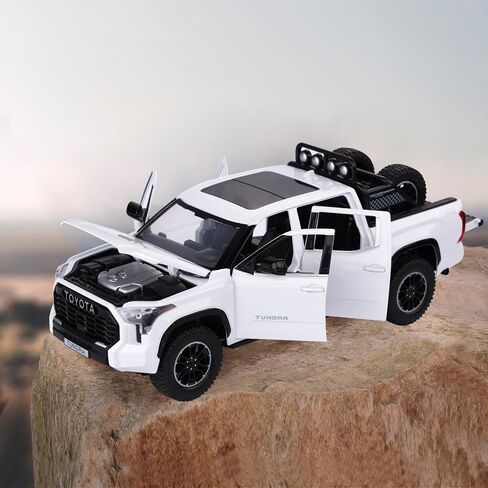 SASBSC Tundra Truck Toys for 3 4 5 6 7 Year Old Boys Off-Road Pickup Toy Trucks for Boys Age 3-5 Diecast Metal Trucks with Light and Sound Pull Back Toy Cars Birthday Gift for Kids Green in Kuwait