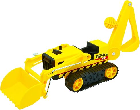 Tonka Steel Classics, Trencher– Made with Steel & Sturdy Plastic, Yellow Friction Powered, Boys and Girls, Toddlers Ages 3+,Big Construction Truck, Toddlers, Birthday Gift, Holiday in Saudi Arabia