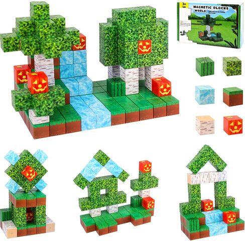 Jollicube Magnetic Building Blocks -Build Magnet World Set, STEM Montessori Sensory Toys for Toddlers,Gifts for Boys & Girls Age 3-8. in Kuwait