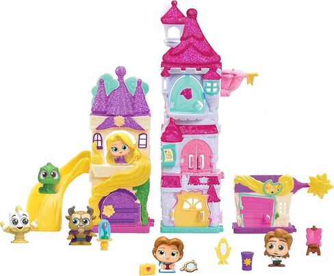 مجموعة لعب ديزني دورابلز الفاخرة المكونة من 15 قطعة من فروزن آيس بالاس، ألعاب أطفال مرخصة رسميًا للأعمار من 3 سنوات فما فوق من جاست بلاي in Kuwait