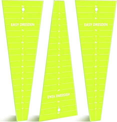 Kigley 3 Pcs Acrylic Quilting Template Ruler Dresden Plate Template for Quilting 10 Inch Quilt Rulers for Quilting Quilt Ruler for Cutting Patterns Sewing Blanket Making Clothing Craft Quilting Design in Saudi Arabia