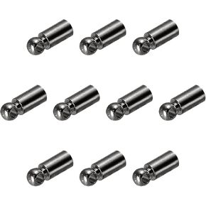 PATIKIL 50Pcs Cord End Caps, 2.5mm End Cap Barrel Beads Kumihimo End Caps Brass for Leather Cord, Tassels, Jewelry Making 8mm Length Dark Gray in Kuwait